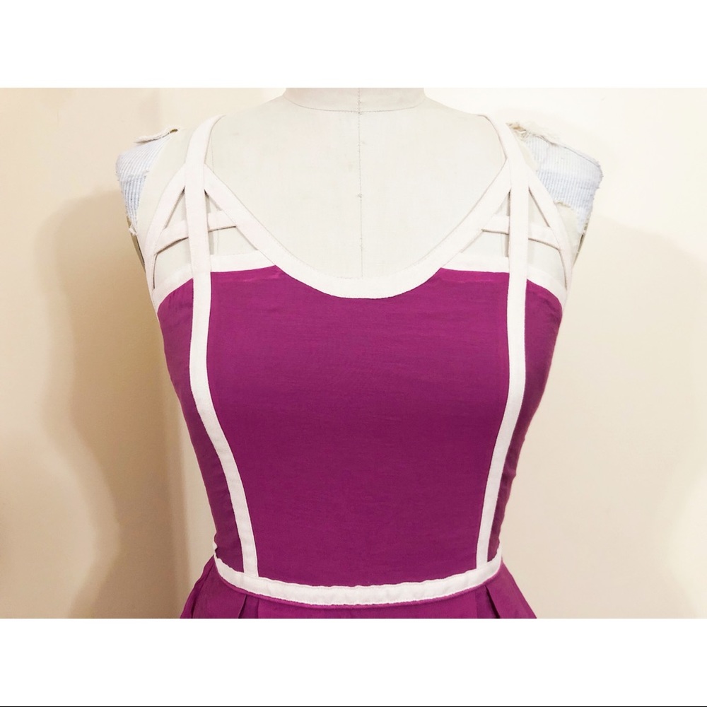 Cut-Out Flared Dress